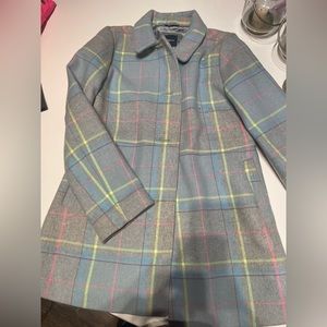 Gap Kids Plaid Peacoat